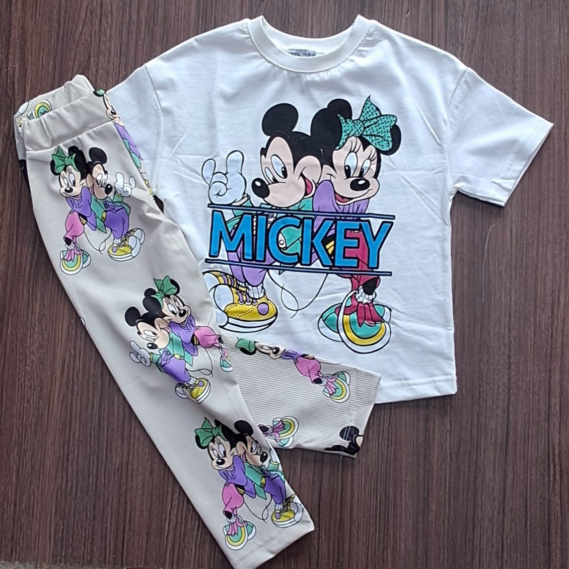 طقم بناتي قطن تركي Mickey