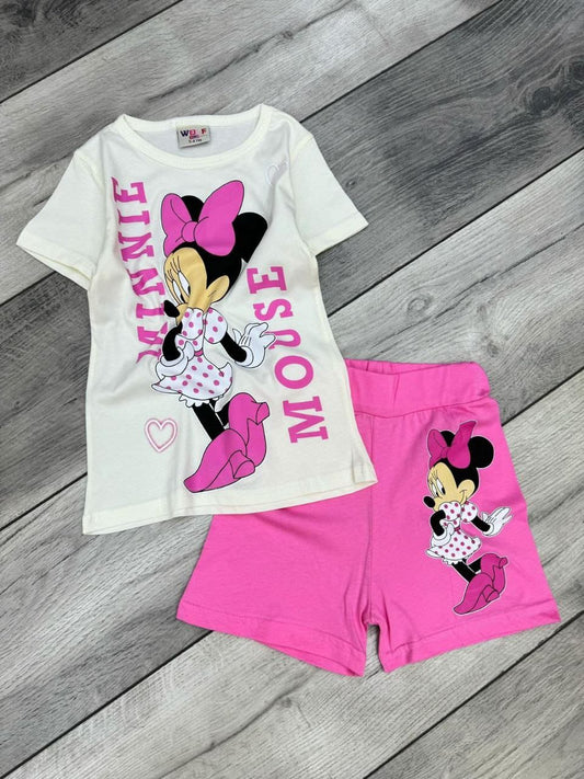 طقم بناتي قطن Minnie mouse