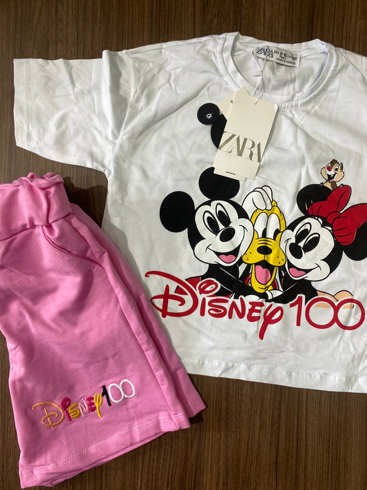 طقم بناتي قطن Disney