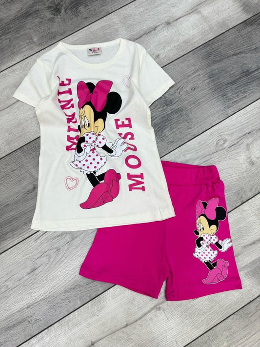 طقم بناتي قطن Minnie mouse