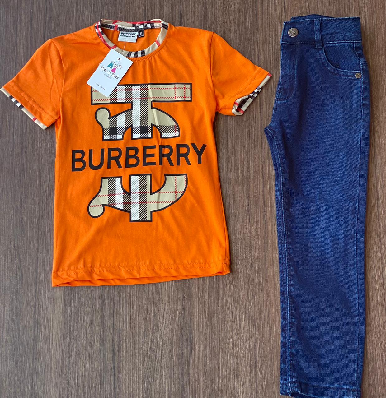 طقم صبياني تركي BURBERRY