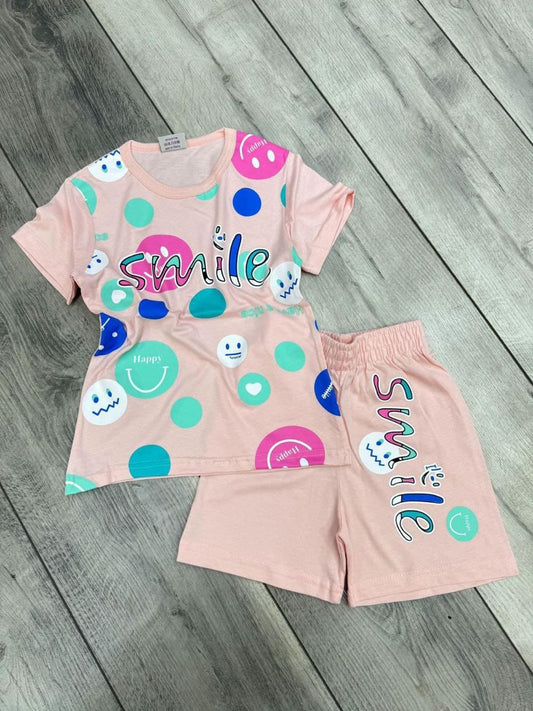 طقم قطن بناتي smile