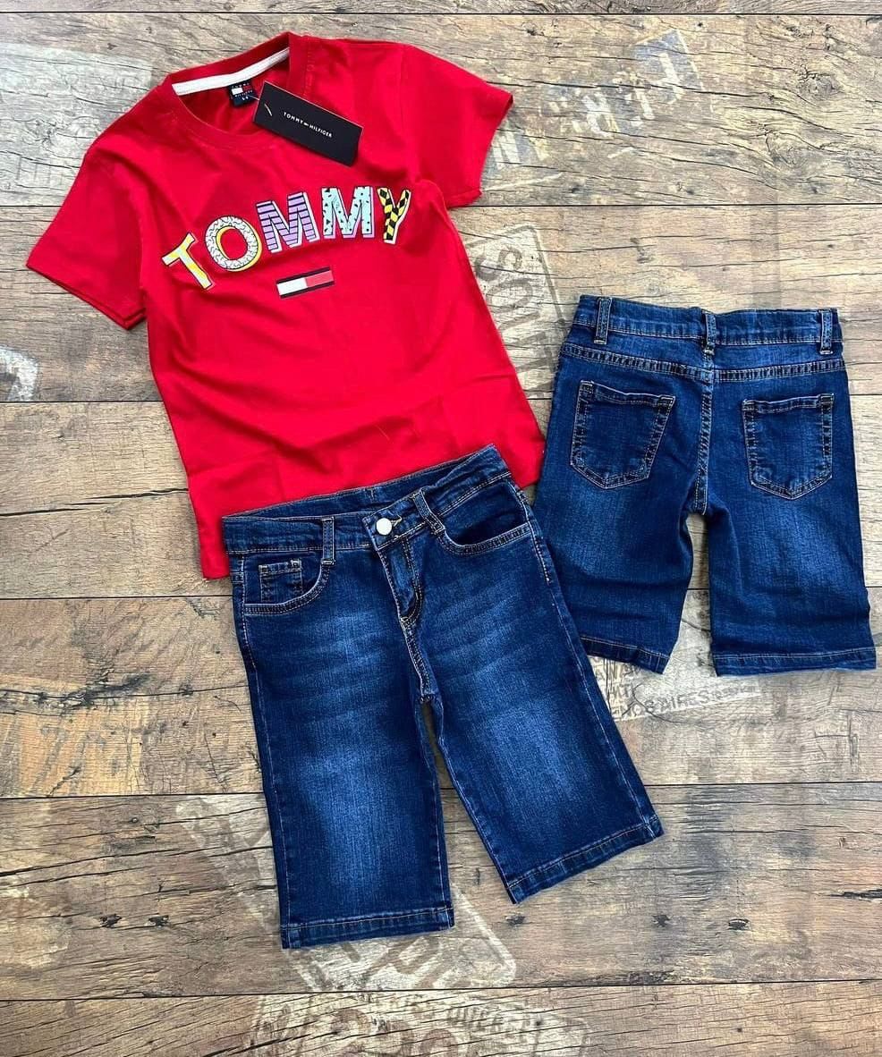 طقم صبياني جينز Tommy