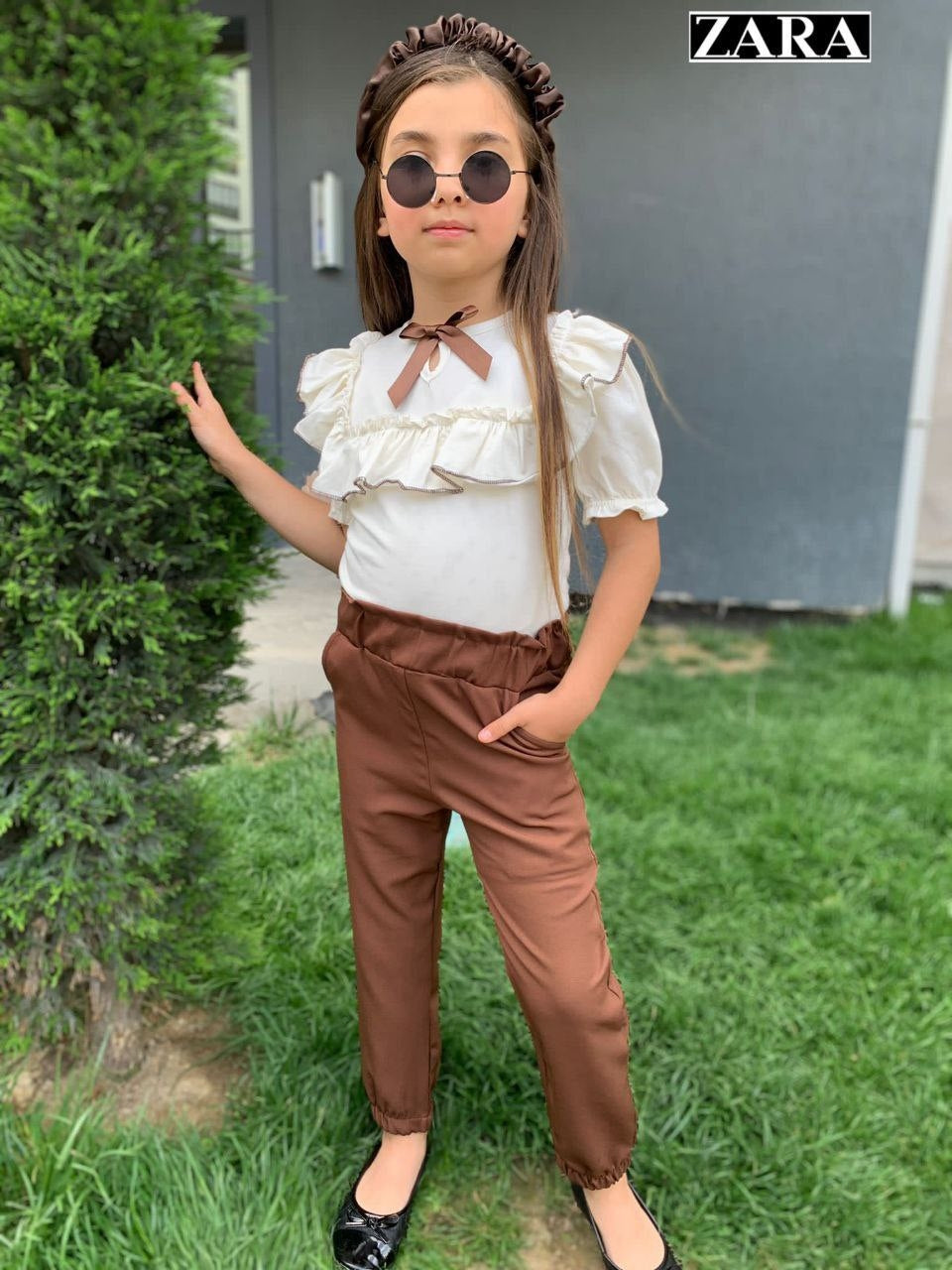 طقم بناتي zara