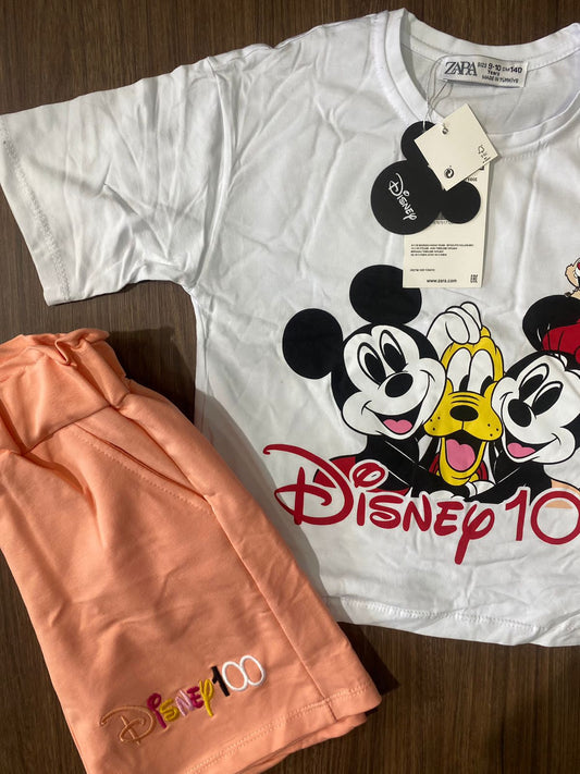 طقم بناتي قطن Disney
