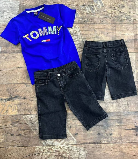 طقم صبياني جينز Tommy